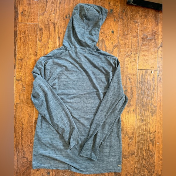 Spyder Men's Pro Web Black Heather Performance Hoodie Pockets L - Picture 2 of 8